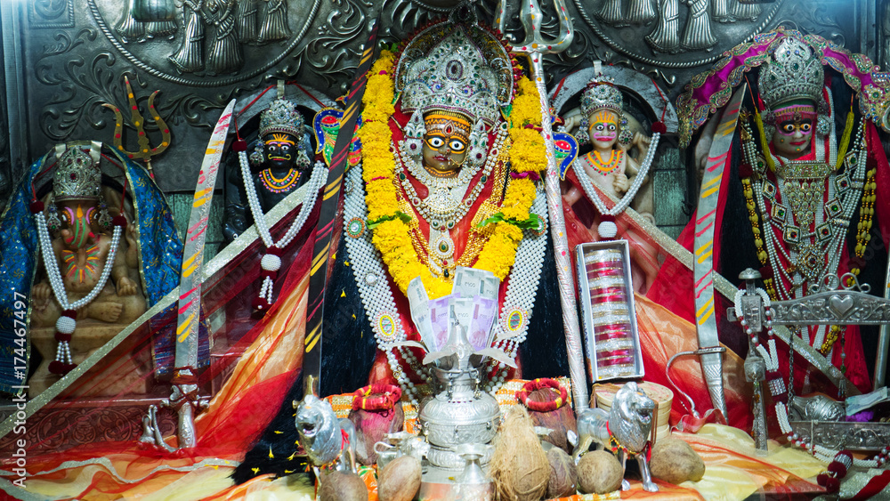 Indian Hindu Goddess Durga.Khimaj Maa