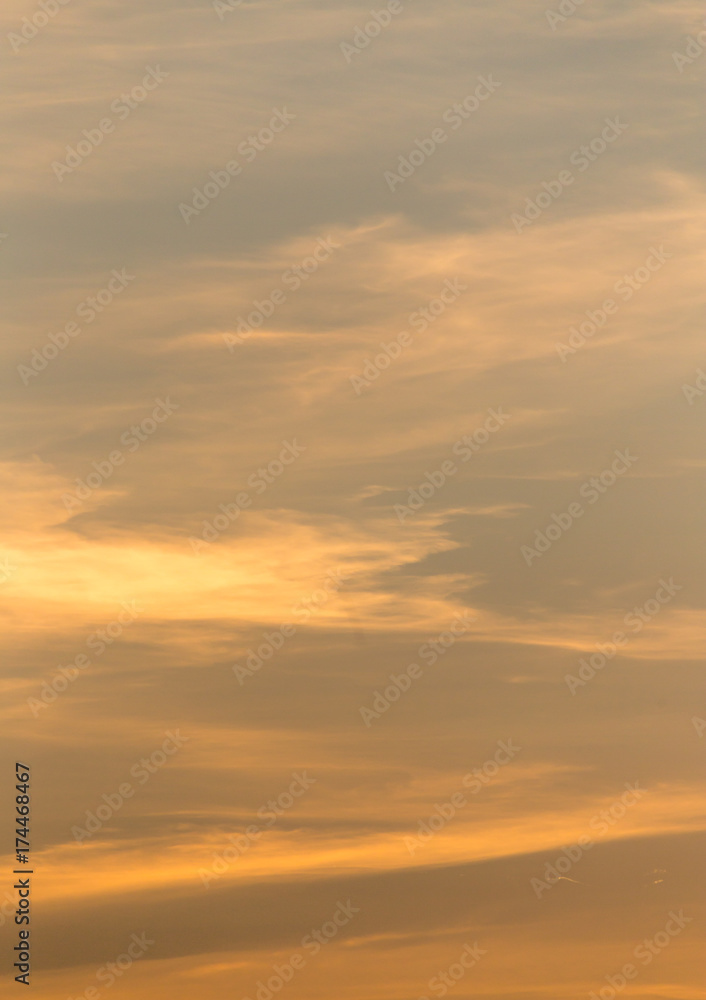 clouds in the sky at sunset as background clouds in the sky at sunset as background