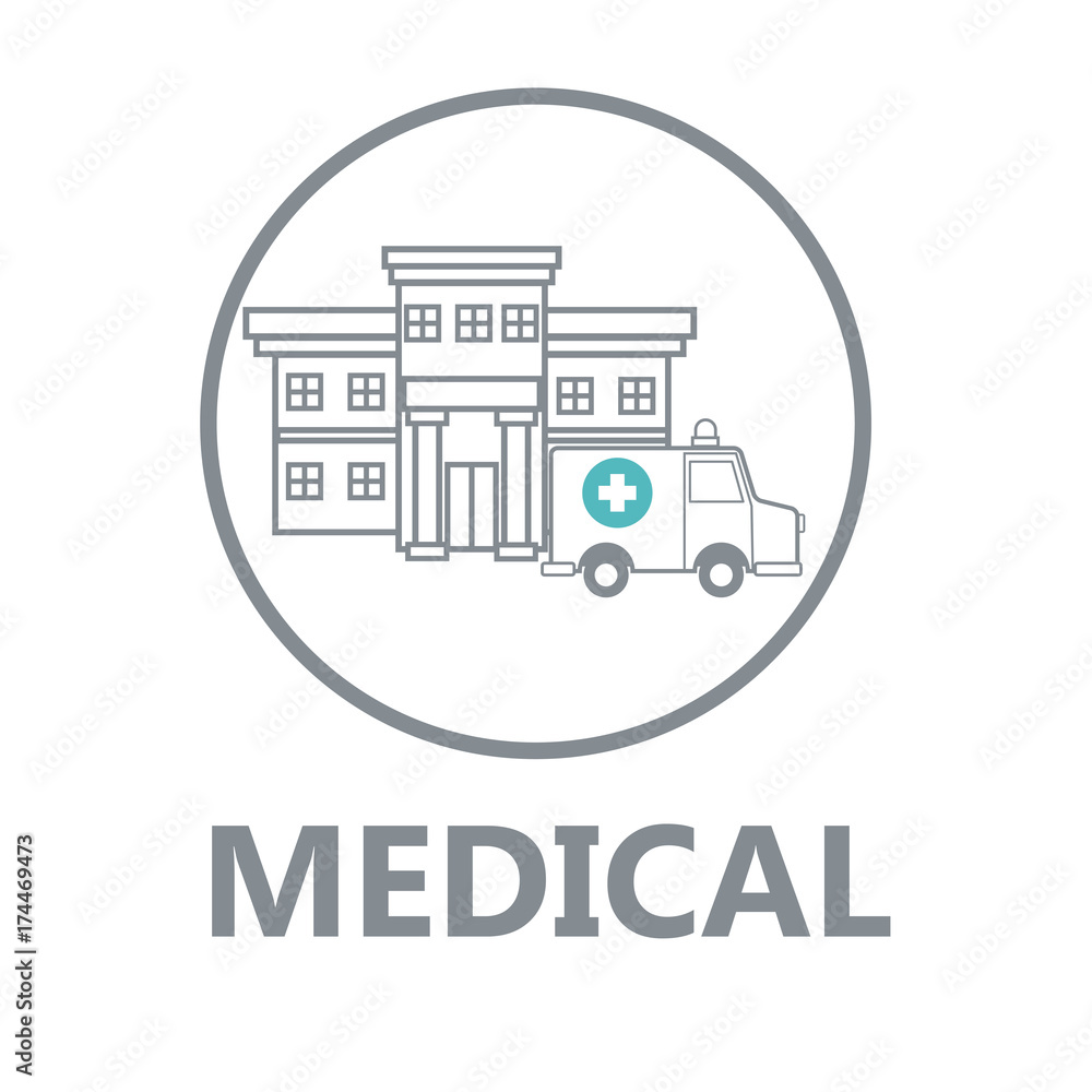 Medical healthcare service icon vector illustration graphic design Medical healthcare service icon vector illustration graphic design