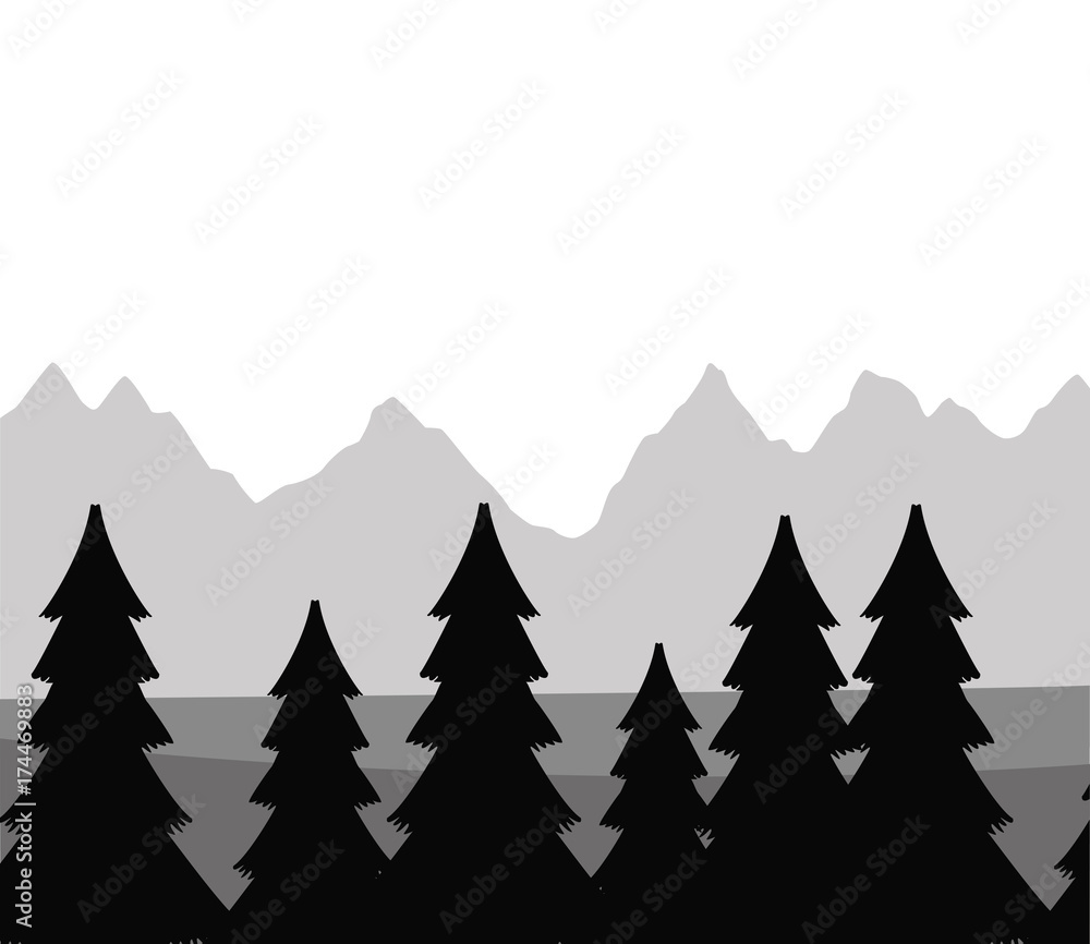 Fototapeta premium Nature background design icon vector illustration graphic design