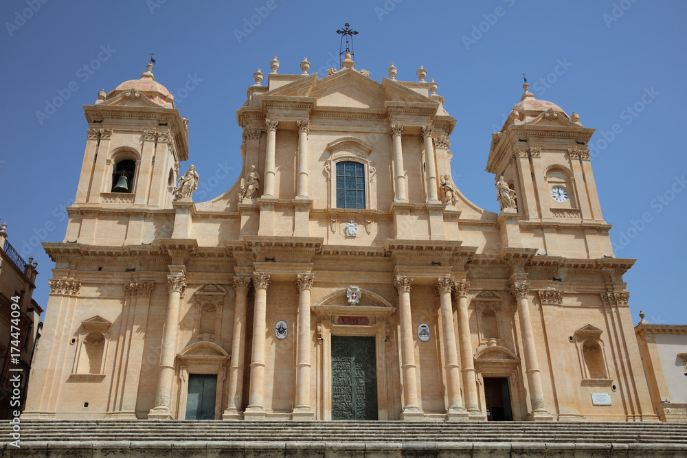 The Cathedral of Syracuse. Sicily. Italy