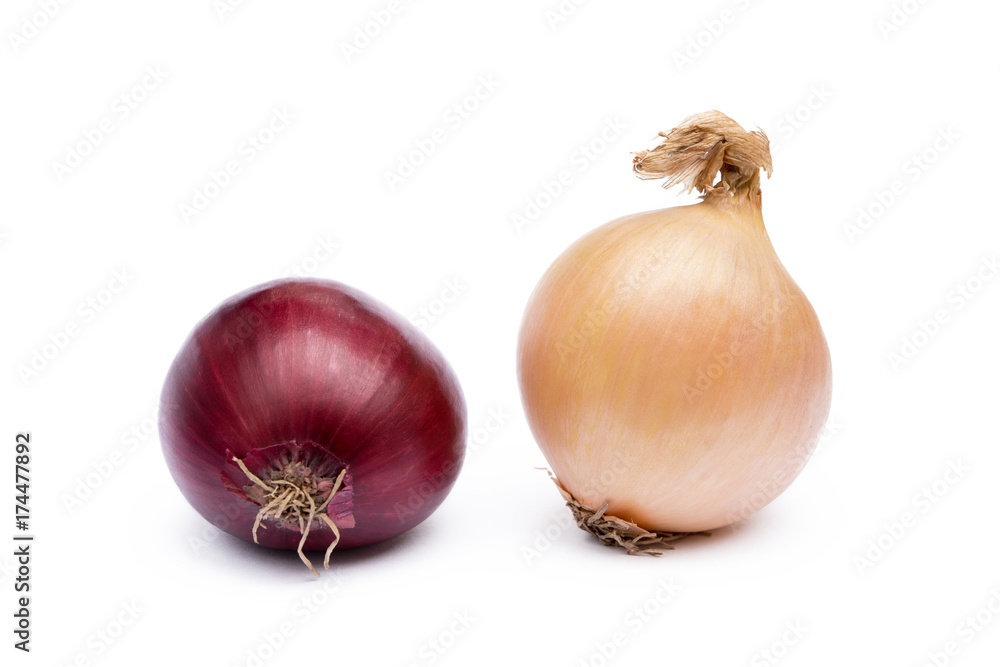 Fresh onion isolated on a white background Fresh onion isolated on a white background