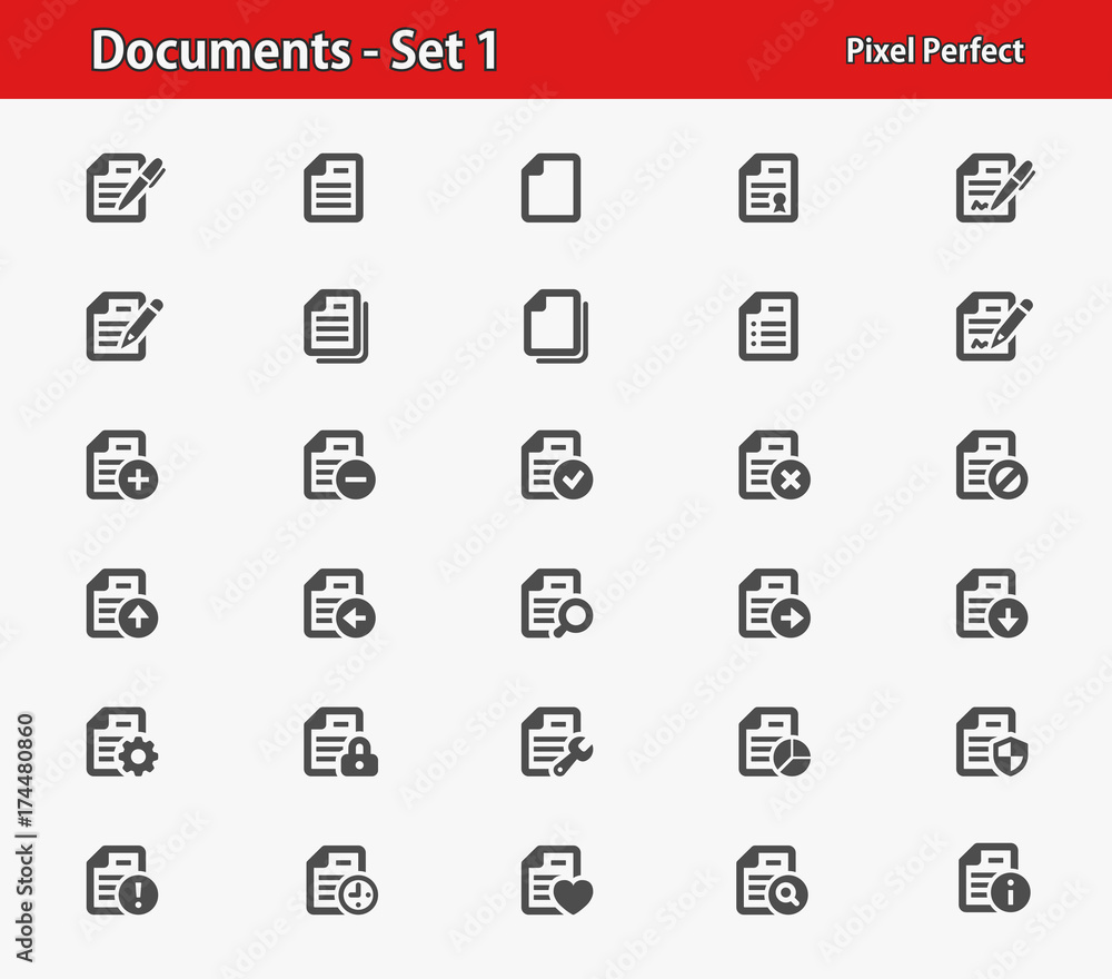 Documents Icons. Professional, pixel perfect icons optimized for both large and small resolutions. EPS 8 format. Documents Icons. Professional, pixel perfect icons optimized for both large and small resolutions. EPS 8 format.