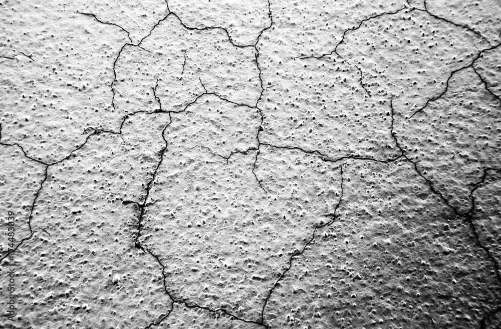 Fototapeta premium Broken cemented and painted wall abstract Background