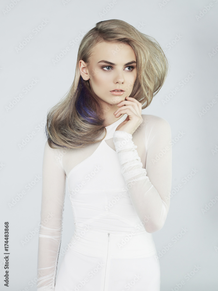 Beautiful woman with magnificent hair Beautiful woman with magnificent hair
