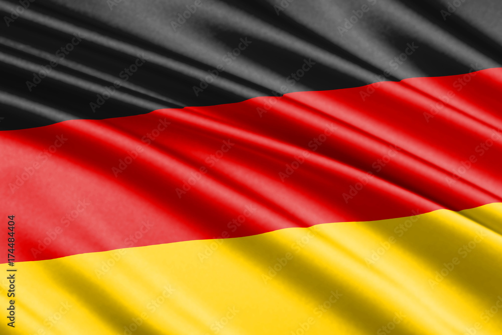Naklejka premium waving flag germany