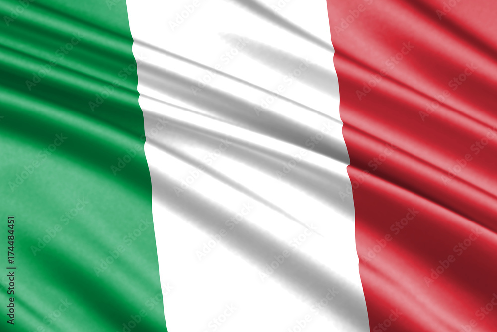 waving flag Italy