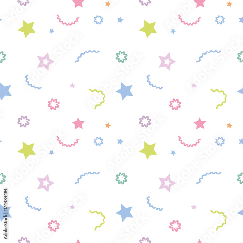 vector seamless pattern with stars
