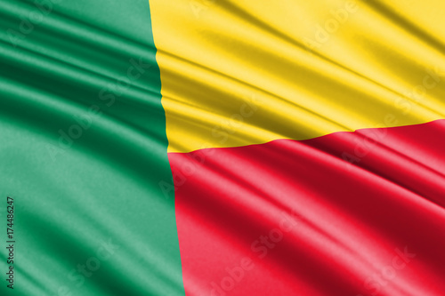 waving flag Benin