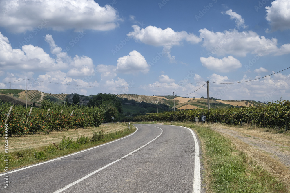 Summer landscape in Romagna (Italy) Summer landscape in Romagna (Italy)