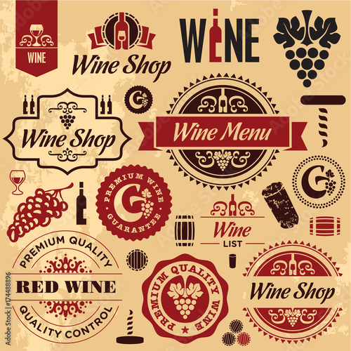 Wine labels collection