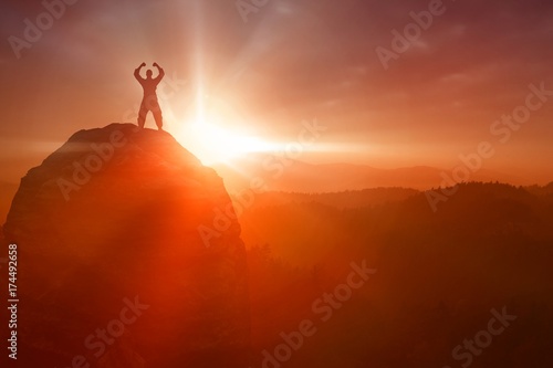 Composite image of shadow of a men 