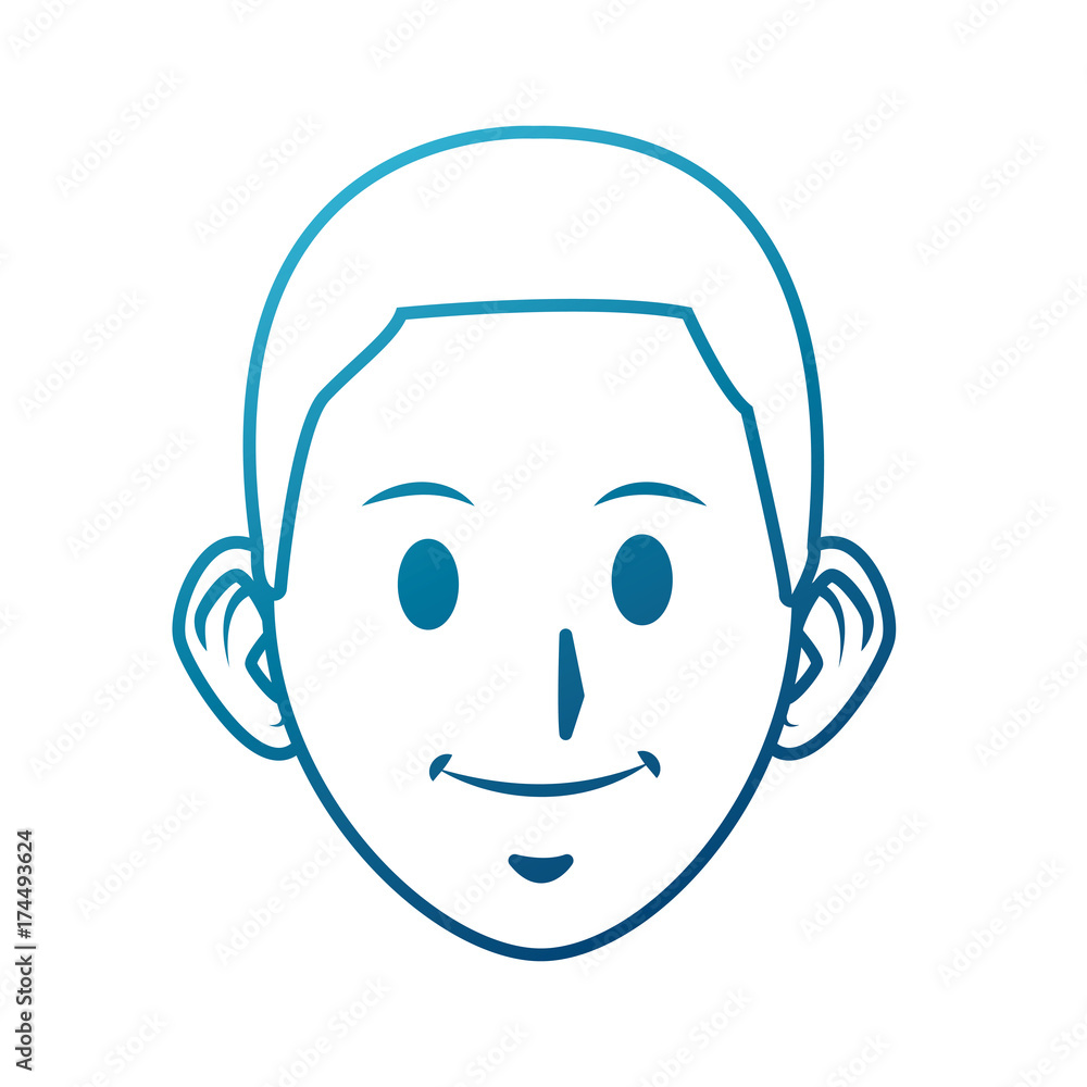 Young man cartoon icon vector illustration graphic design