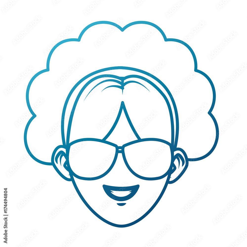 Young woman with sunglasses cartoon icon vector illustration graphic design Young woman with sunglasses cartoon icon vector illustration graphic design
