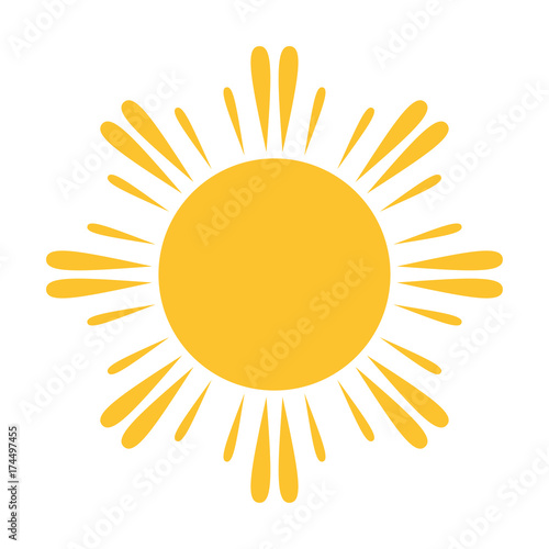 Sun vector icon