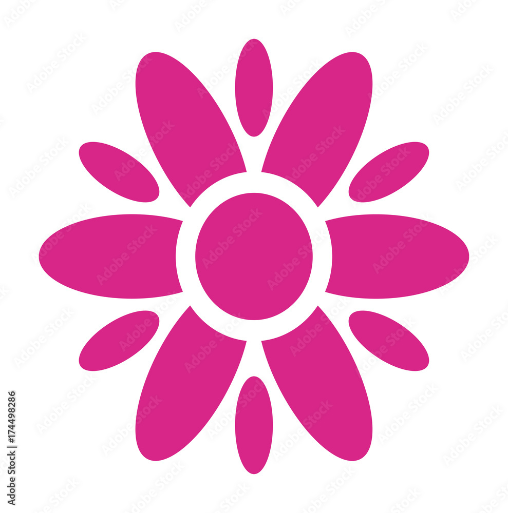 Flower vector icon Flower vector icon