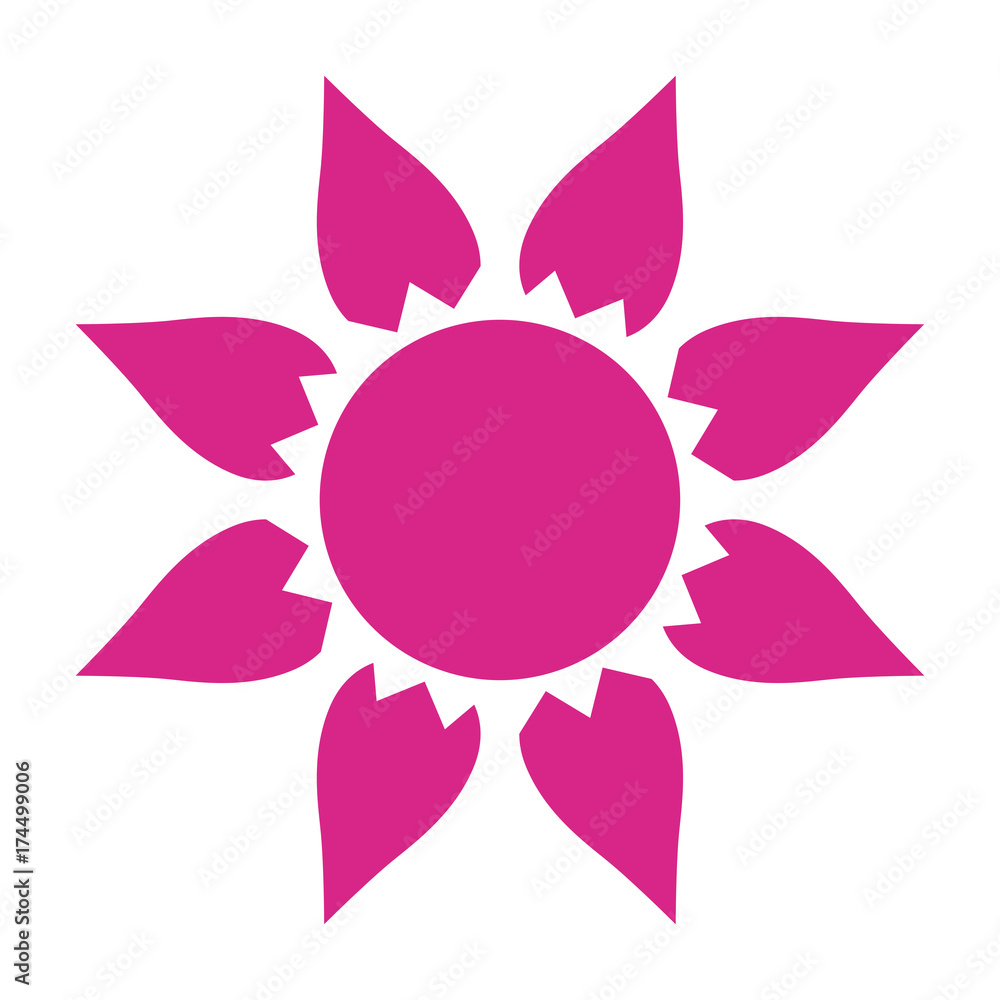 Flower vector icon Flower vector icon