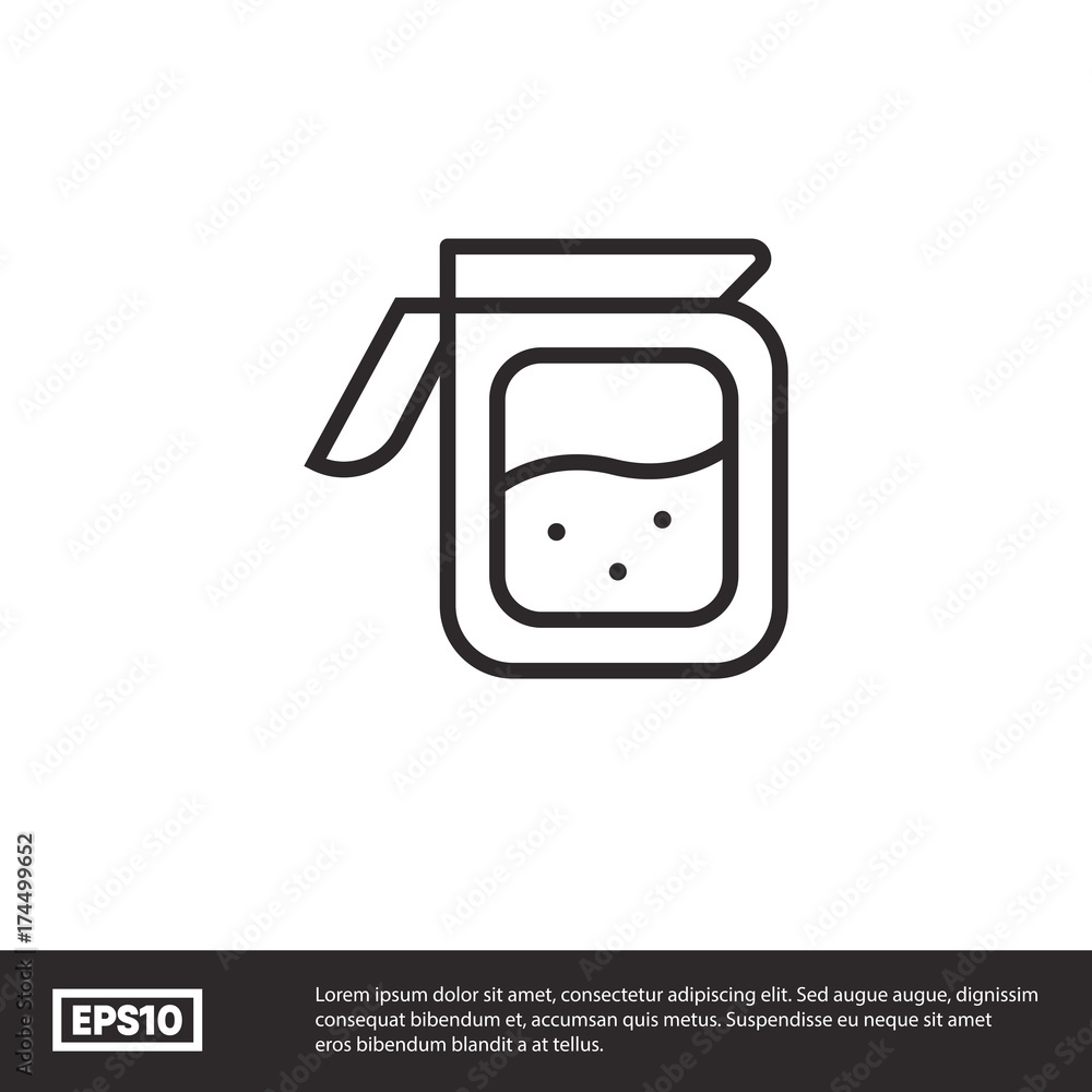 Scale water vector icon