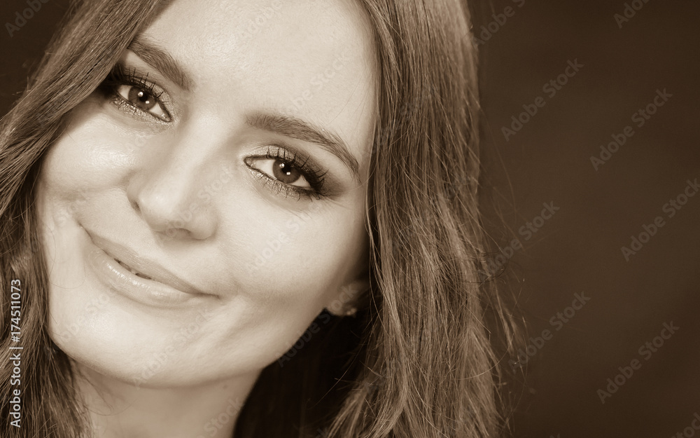 Portrait of beautiful young woman with makeup Portrait of beautiful young woman with makeup