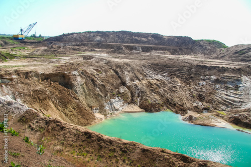 Clay quarry near the town of Polohy