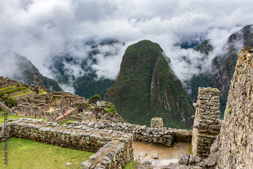 Urban housing ruins in Machu Picchu