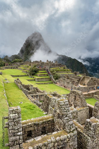 Looking north from royal fountain area in Machu Picchu