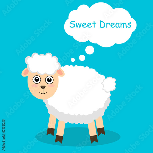 Lamb. To count in a dream. Cloud. Fall asleep. Children s. Calm down.