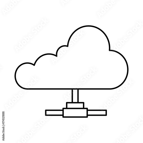 cloud computing isolated icon