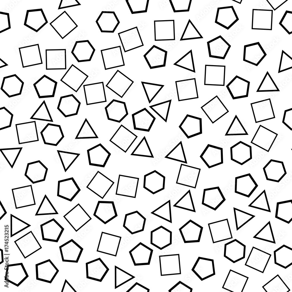 Random Black White Pattern. Triangle Background Random Black White Pattern. Triangle Background