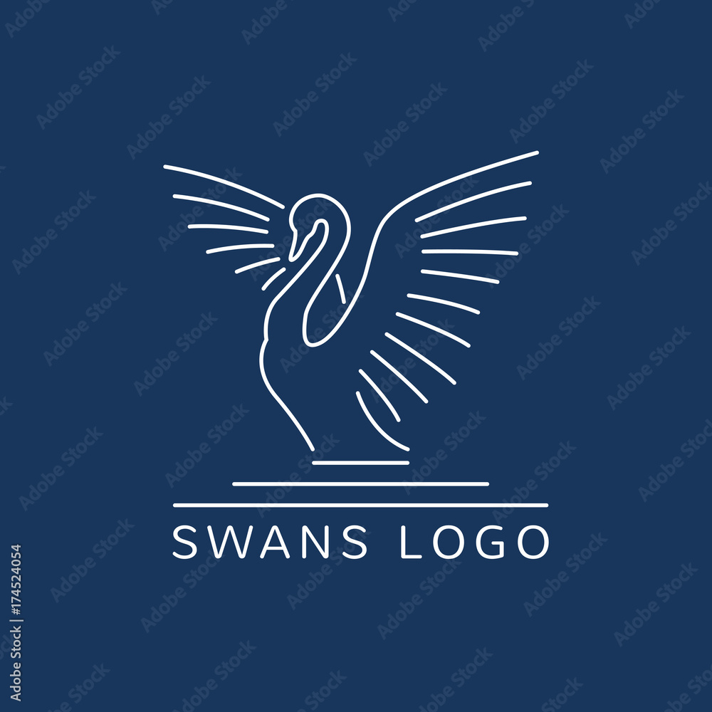 Fototapeta premium swan_logo_sign_emblem-05