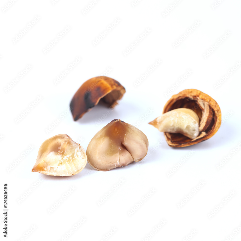 Fototapeta premium Chestnuts food from rain forest