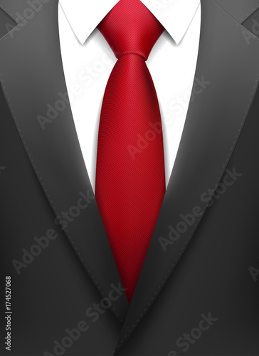 realistic suit with tie