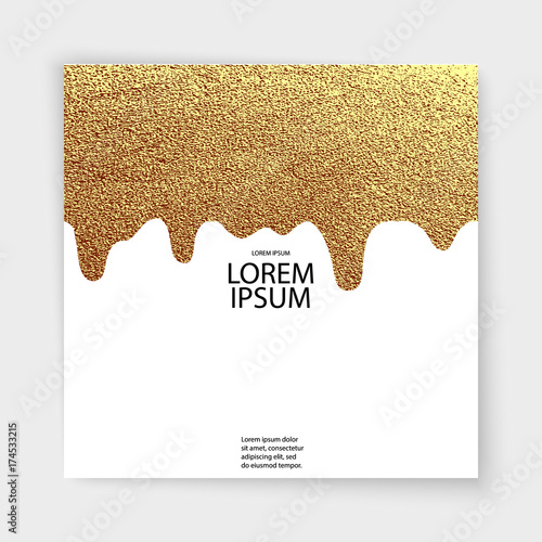 Abstract gold glitter geometric vector background. photo