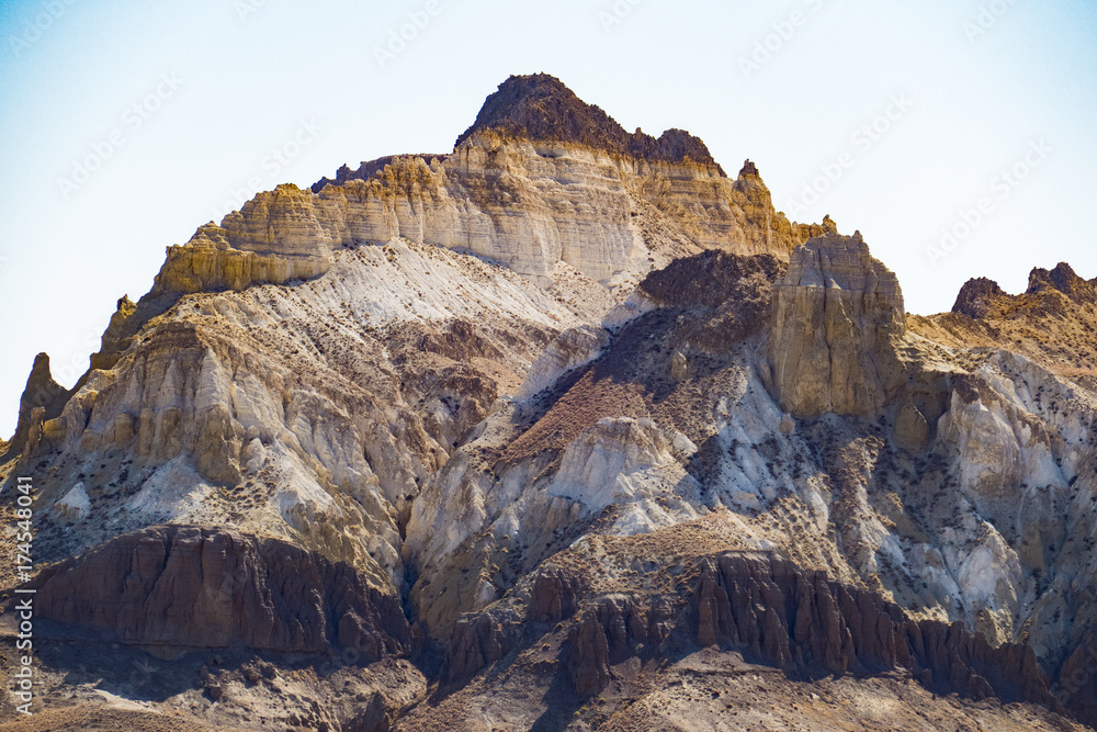 Cliff on the edge of the Ustiurt plateau, Kazakhstan