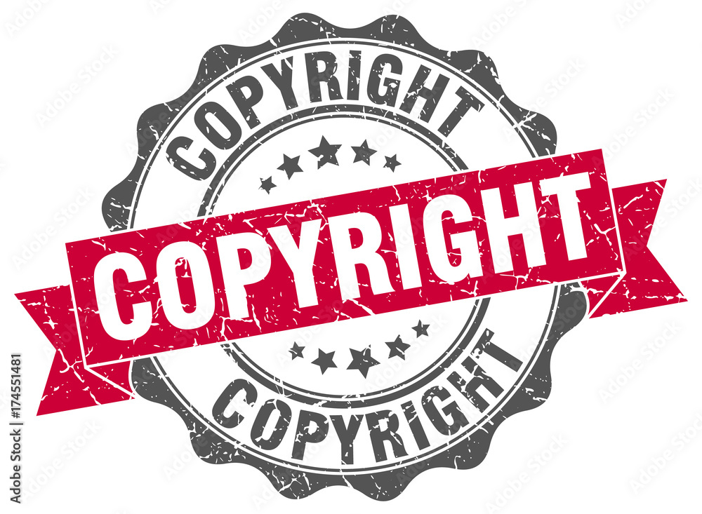 Fototapeta premium copyright stamp. sign. seal