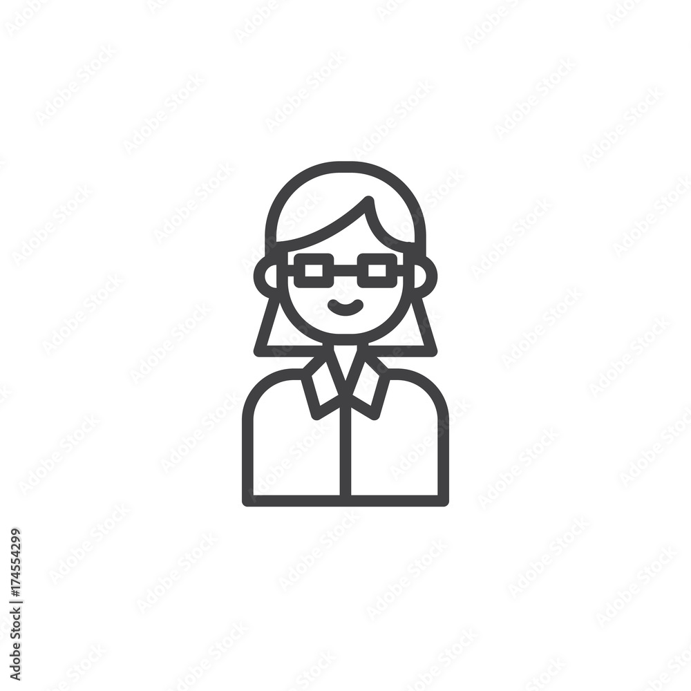 Lawyer line icon, outline vector sign, linear style pictogram isolated on white. Symbol, logo illustration. Editable stroke Lawyer line icon, outline vector sign, linear style pictogram isolated on white. Symbol, logo illustration. Editable stroke