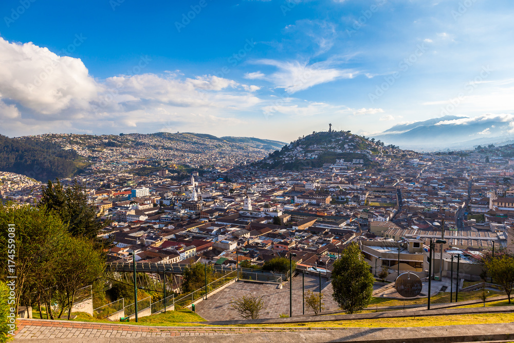 Viewpoint in San Juan, Quito.