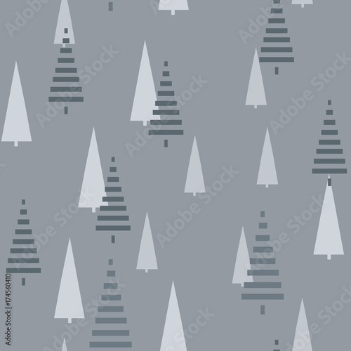 Christmas pattern with tree...