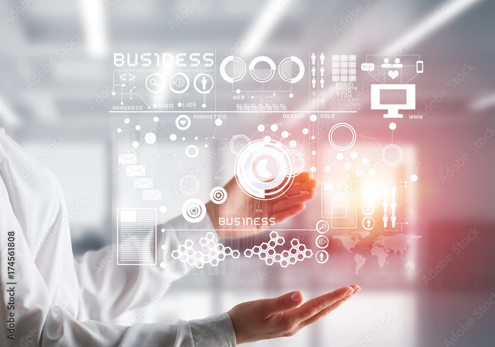 Modern technologies for successful business concept. Modern technologies for successful business concept.