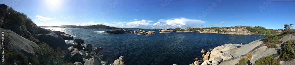 Panorama of Norway Coast