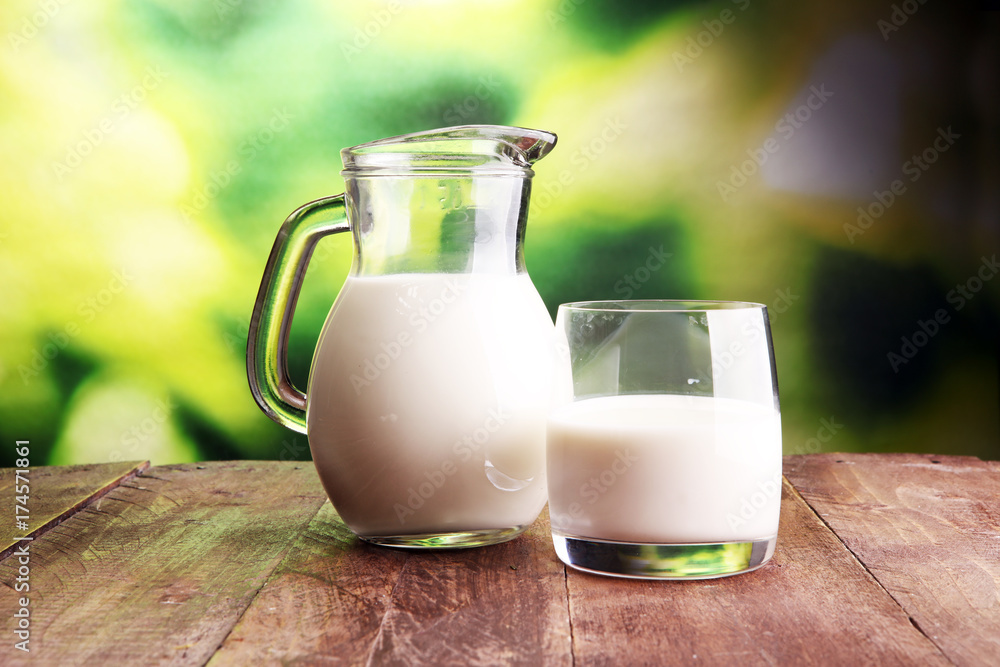 milk products. tasty healthy dairy products on a table milk products. tasty healthy dairy products on a table