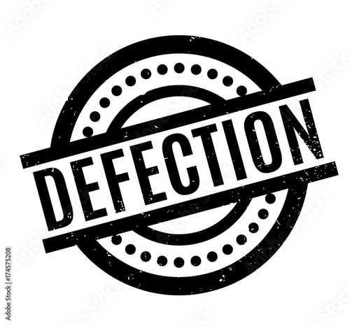 Defection rubber stamp. Grunge design with dust scratches. Effects can be easily removed for a clean, crisp look. Color is easily changed.