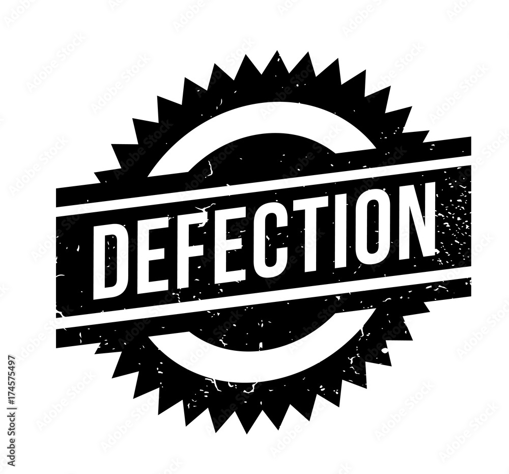 Defection rubber stamp. Grunge design with dust scratches. Effects can be easily removed for a clean, crisp look. Color is easily changed. Defection rubber stamp. Grunge design with dust scratches. Effects can be easily removed for a clean, crisp look. Color is easily changed.