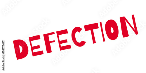 Defection rubber stamp. Grunge design with dust scratches. Effects can be easily removed for a clean, crisp look. Color is easily changed.