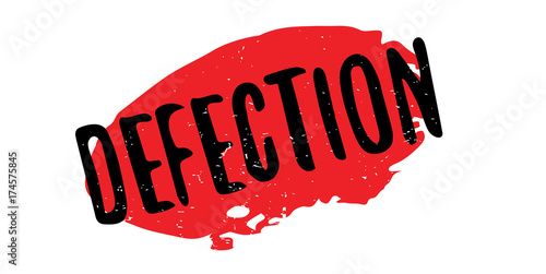 Defection rubber stamp. Grunge design with dust scratches. Effects can be easily removed for a clean, crisp look. Color is easily changed.