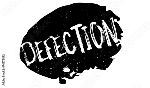 Defection rubber stamp. Grunge design with dust scratches. Effects can be easily removed for a clean, crisp look. Color is easily changed.