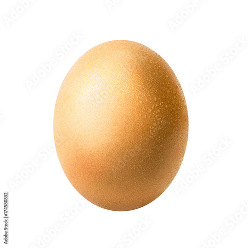 Egg with drop isolated