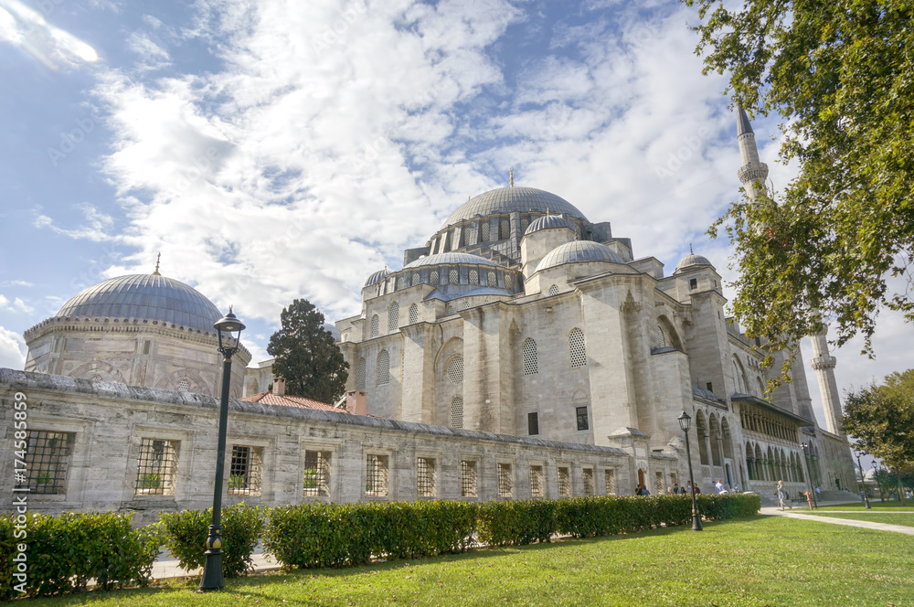 Suleymaniye Mosque Exterior, Istanbul, Turkey