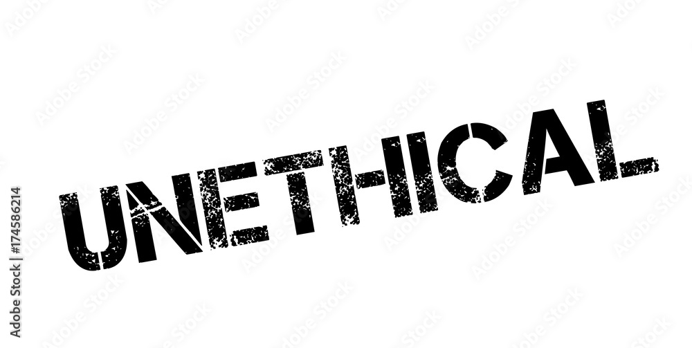 Unethical rubber stamp. Grunge design with dust scratches. Effects can be easily removed for a clean, crisp look. Color is easily changed. Unethical rubber stamp. Grunge design with dust scratches. Effects can be easily removed for a clean, crisp look. Color is easily changed.