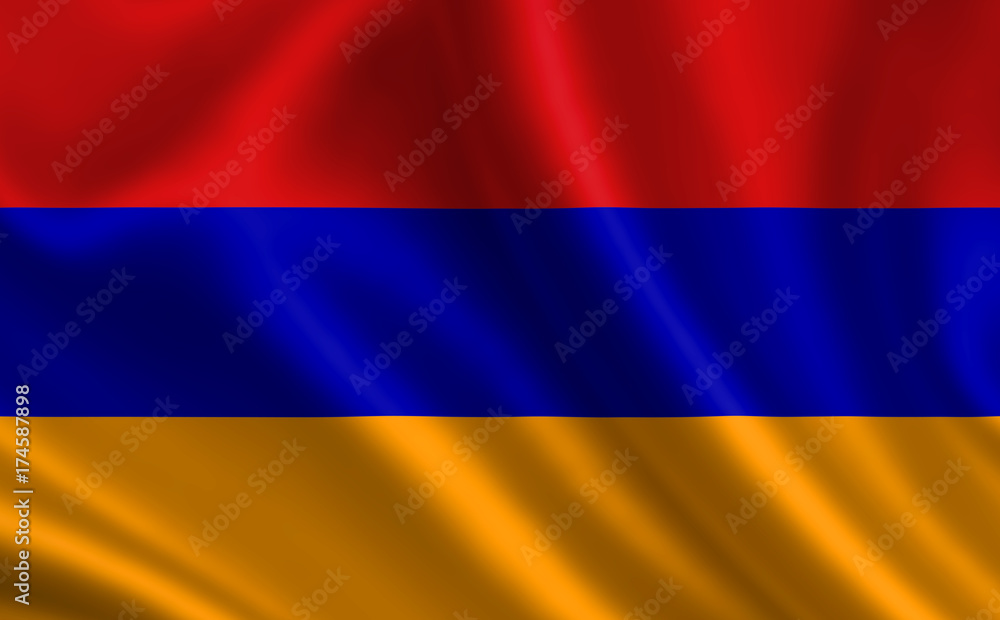 Naklejka premium Flag of Armenia. 